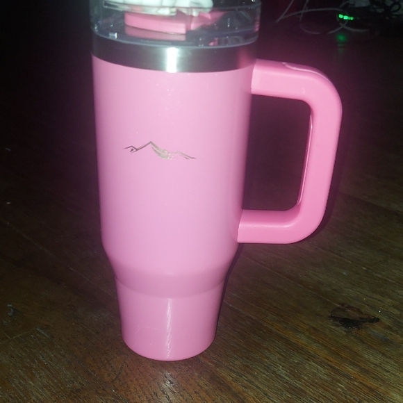 Pink Tumbler with Flower Straw - Picture 7 of 8